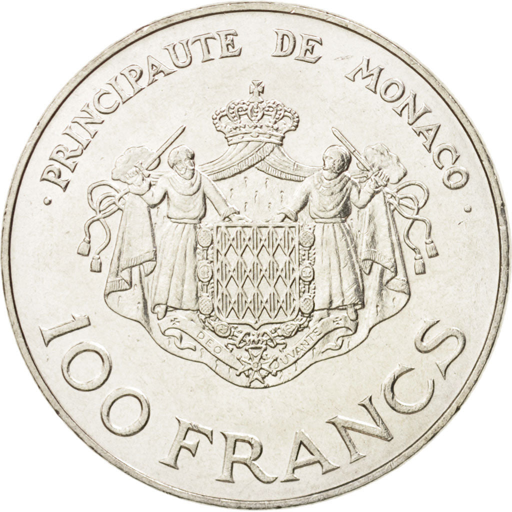 Coin, Monaco, Rainier III, 100 Francs, 1982, AU(55-58), Silver, KM:161