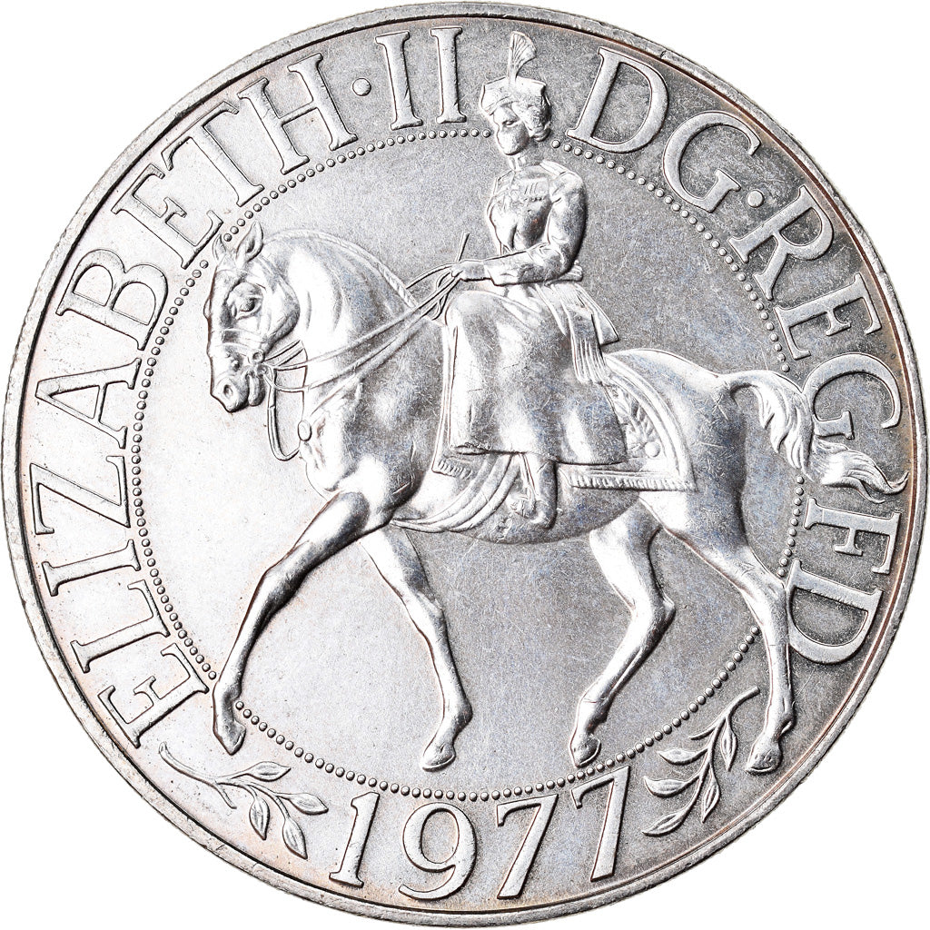 Coin, Great Britain, Elizabeth II, 25 New Pence, 1977, MS(63), Copper-nickel