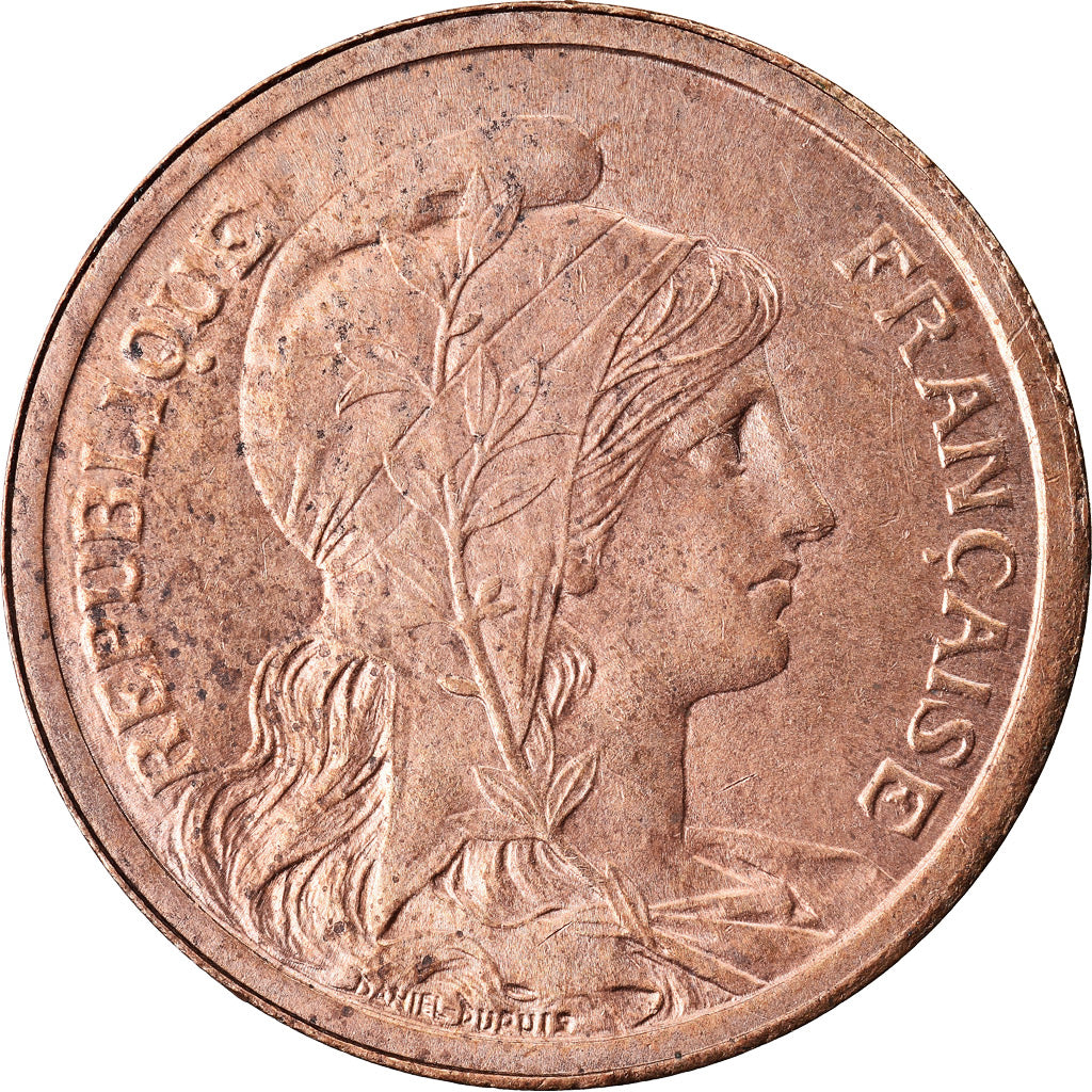 Moeda, França, Dupuis, 2 Centimes, 1910, Paris, AU(55-58), Bronze, KM:841