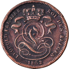 Coin, Belgium, Leopold I, Centime, 1862, EF(40-45), Copper, KM:1.2
