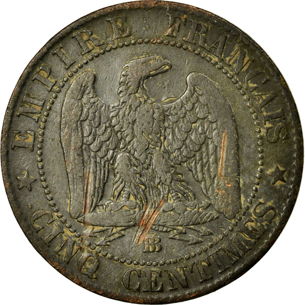Coin, France, Napoleon III, Napoléon III, 5 Centimes, 1854, Strasbourg