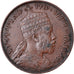 Monnaie, Éthiopie, Menelik II, 1/100 Birr, Matonya, 1897, Paris, TTB, Cuivre