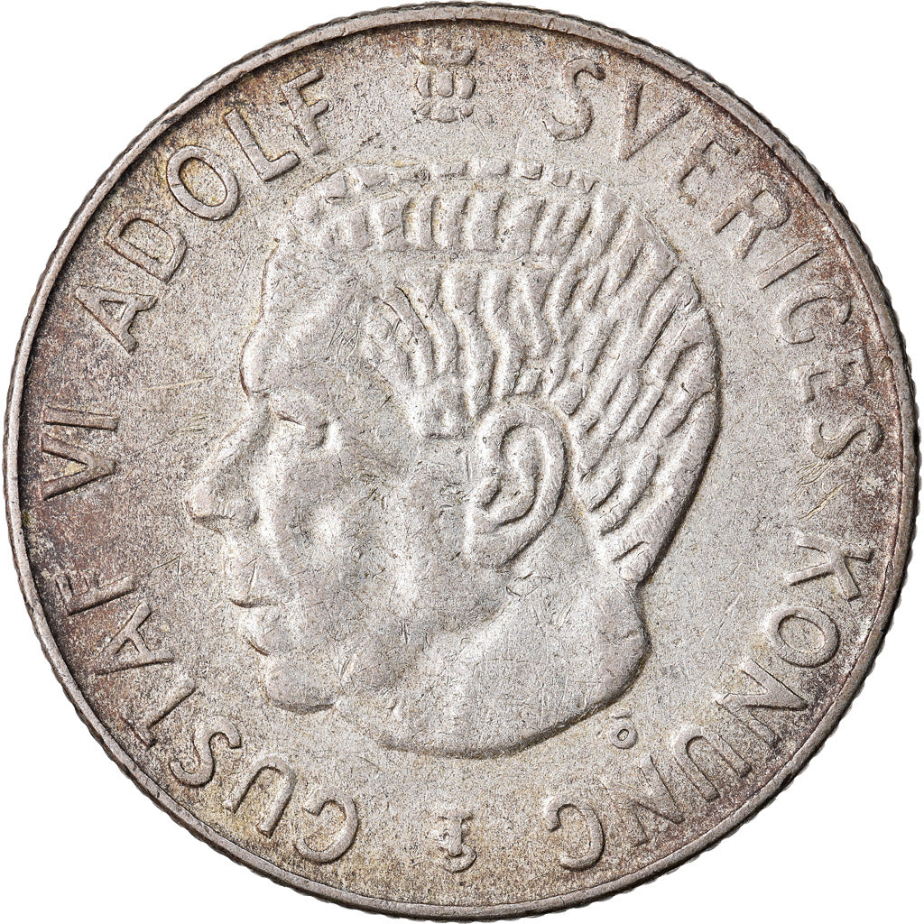 Coin, Sweden, Gustaf VI, Krona, 1961, EF(40-45), Silver, KM:826