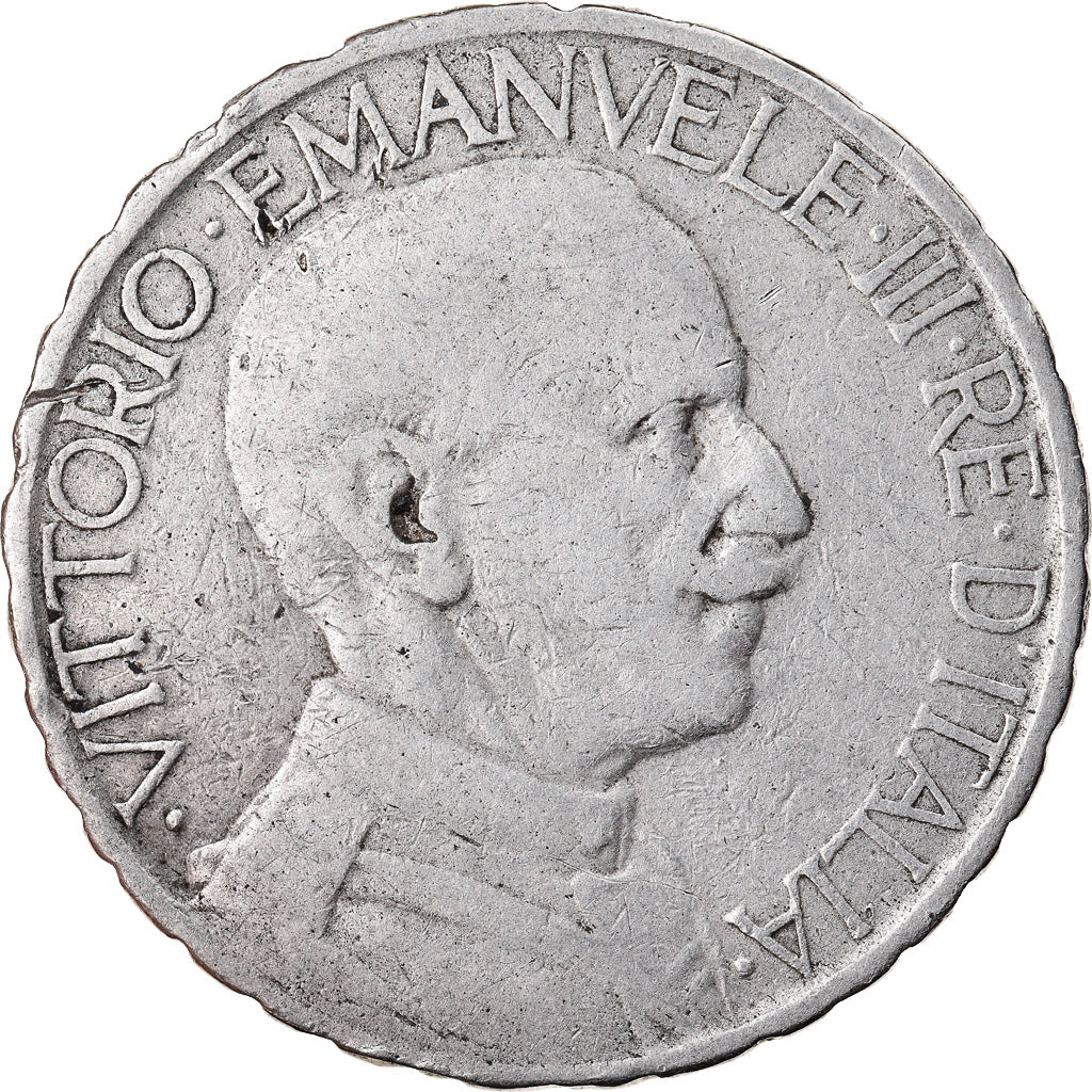 Moeda, Itália, Vittorio Emanuele III, 2 Lire, 1926, Rome, VF(30-35), Níquel