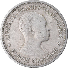 Moneta, Ghana, 2 Shilling, 1958, BB, Rame-nichel, KM:6