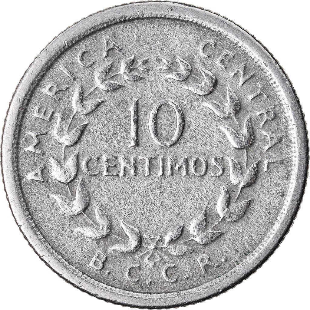 Coin, Costa Rica, 10 Centimos, 1951, EF(40-45), Copper-nickel, KM:185.1