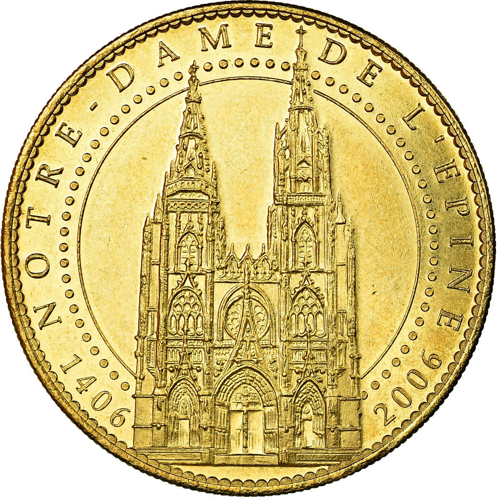 France, Token, Touristic token, L'Epine - Cathédrale, Arts & Culture, 2006