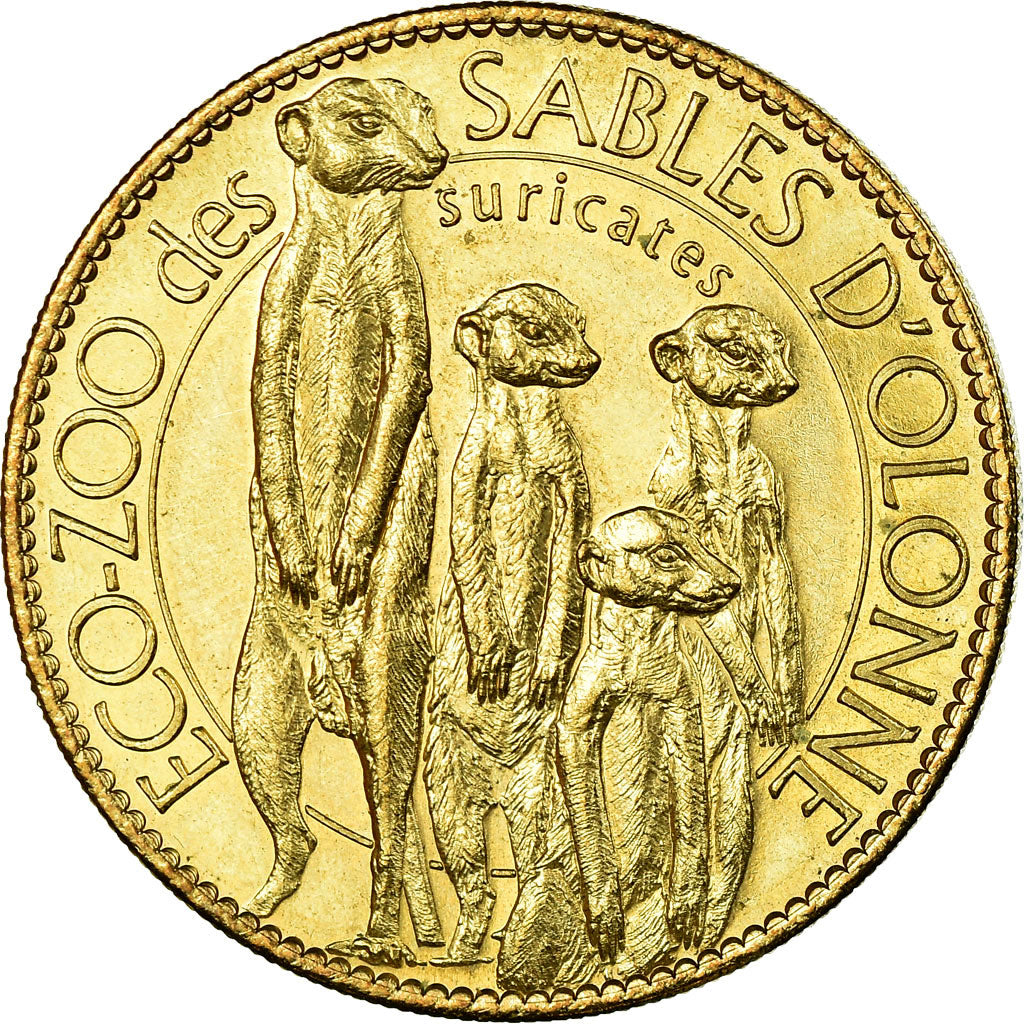 France, Token, Touristic token, Les Sables d'Olonne - Zoo - Suricates, Arts &