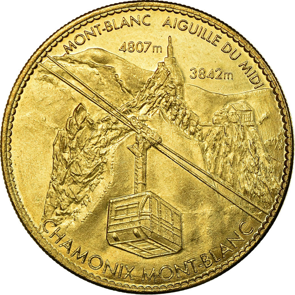 France, Token, Touristic token, Chamonix - Aiguille du Midi - Téléphérique