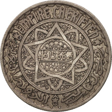 Morocco, Mohammed V, 10 Francs, 1946, Paris, EF(40-45), Copper-nickel, KM:44