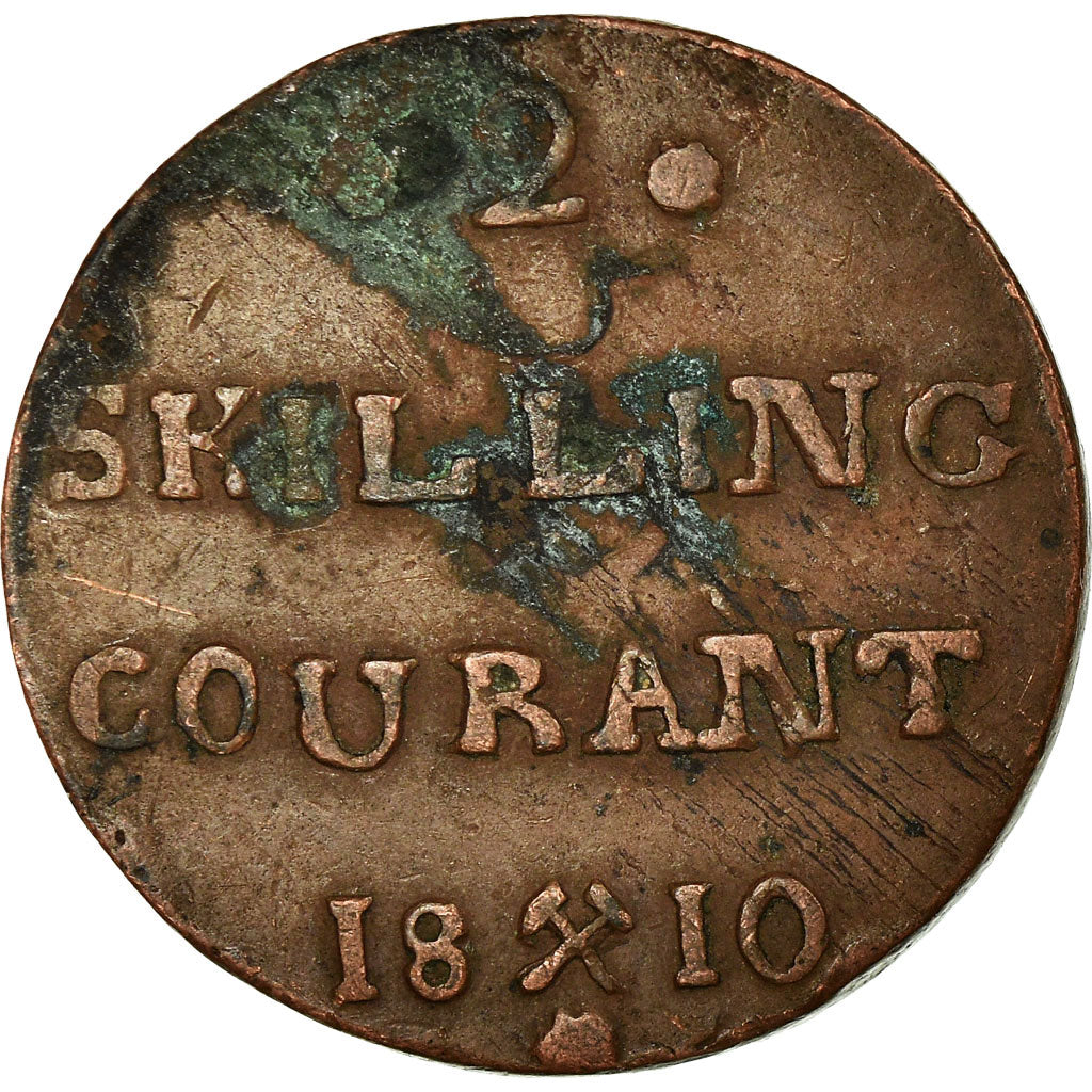 Coin, Norway, 2 Skilling, 1810, VF(20-25), Copper, KM:280.1