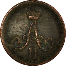 Moneta, Russia, Alexander II, Polushka, 1/4 Kopek, 1861, Saint-Petersburg, MB