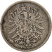 GERMANY - EMPIRE, Wilhelm I, Mark, 1881, Berlin, VF(30-35), Silver, KM:7