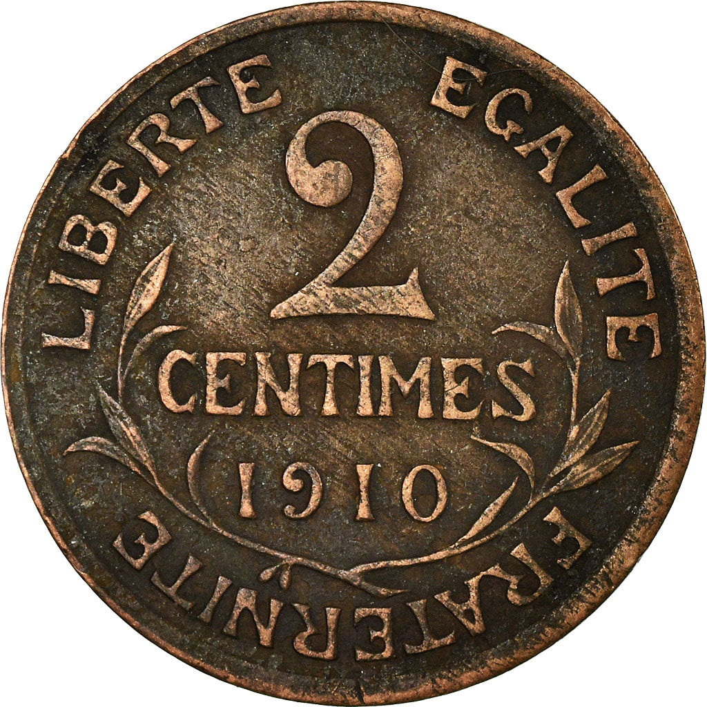 Coin, France, Dupuis, 2 Centimes, 1910, Paris, VF(30-35), Bronze, KM:841