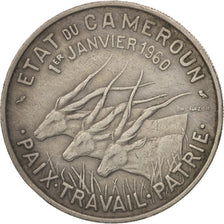 Coin, Cameroon, 50 Francs, 1960, Paris, EF(40-45), Copper-nickel, KM:13