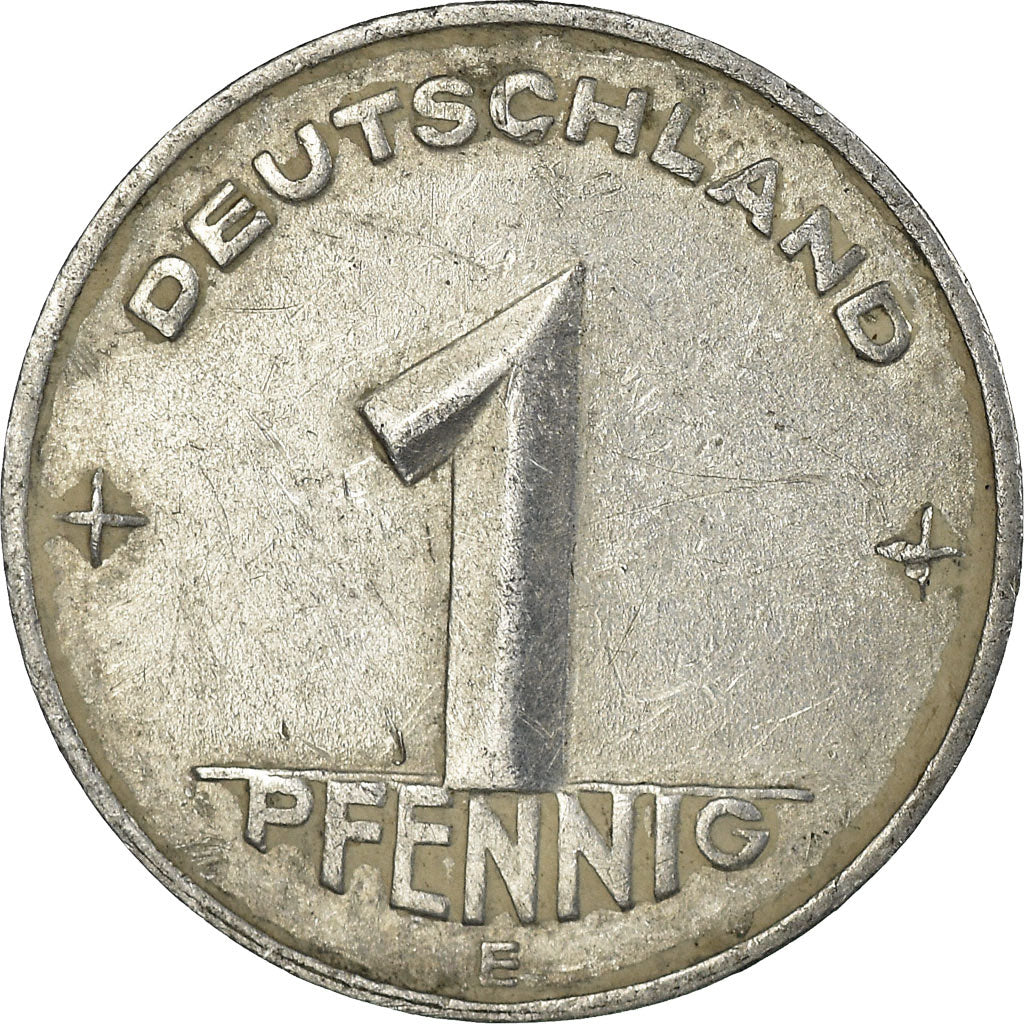 Coin, GERMAN-DEMOCRATIC REPUBLIC, Pfennig, 1953, Muldenhütten, EF(40-45)