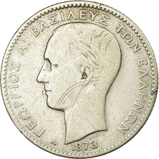 Coin, Greece, George I, Drachma, 1873, Paris, VF(20-25), Silver, KM:38