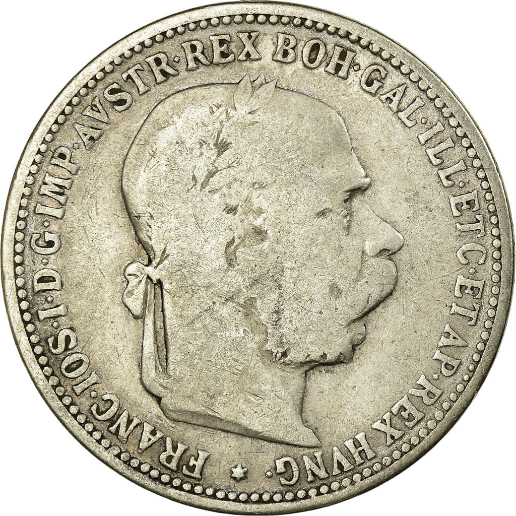 Coin, Austria, Franz Joseph I, Corona, 1893, VF(20-25), Silver, KM:2804
