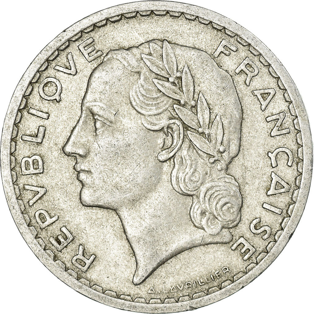 Coin, France, Lavrillier, 5 Francs, 1950, Beaumont - Le Roger, EF(40-45)