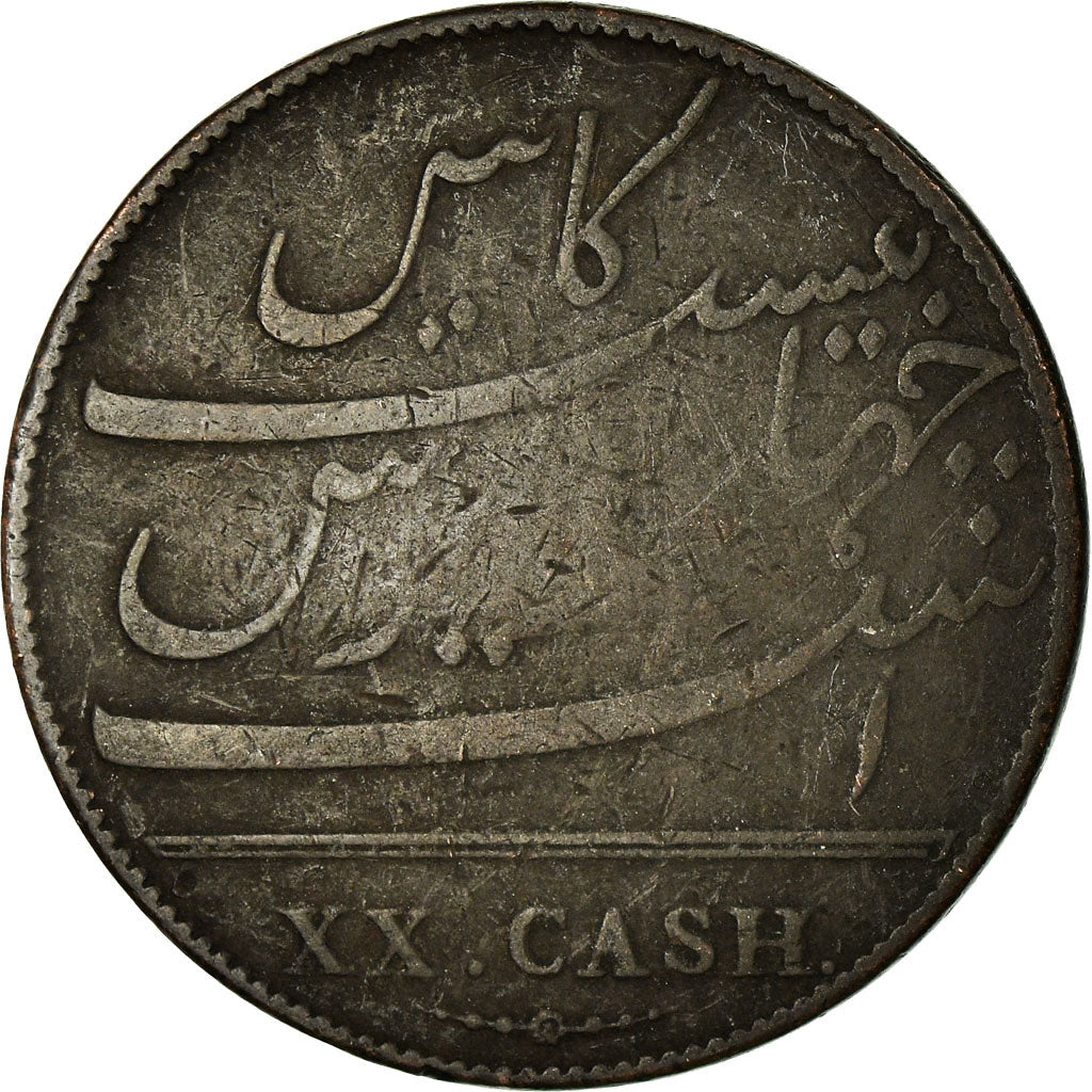 Monnaie, INDIA-BRITISH, MADRAS PRESIDENCY, 20 Cash, 1803, Soho Mint, Birmingham