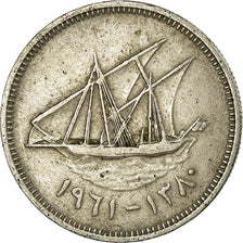 Monnaie, Kuwait, Abdullah Ibn Salim, 20 Fils, 1961/AH1380, TTB, Copper-nickel