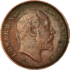Moneta, INDIE BRYTYJSKIE, Edward VII, 1/12 Anna, 1 Pie, 1905, EF(40-45), Miedź