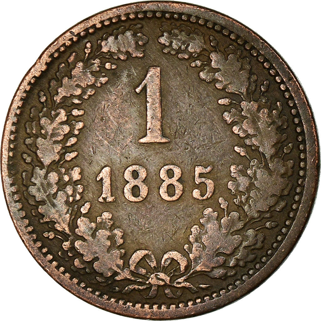 Münze, Österreich, Franz Joseph I, Kreuzer, 1885, S+, Kupfer, KM:2187