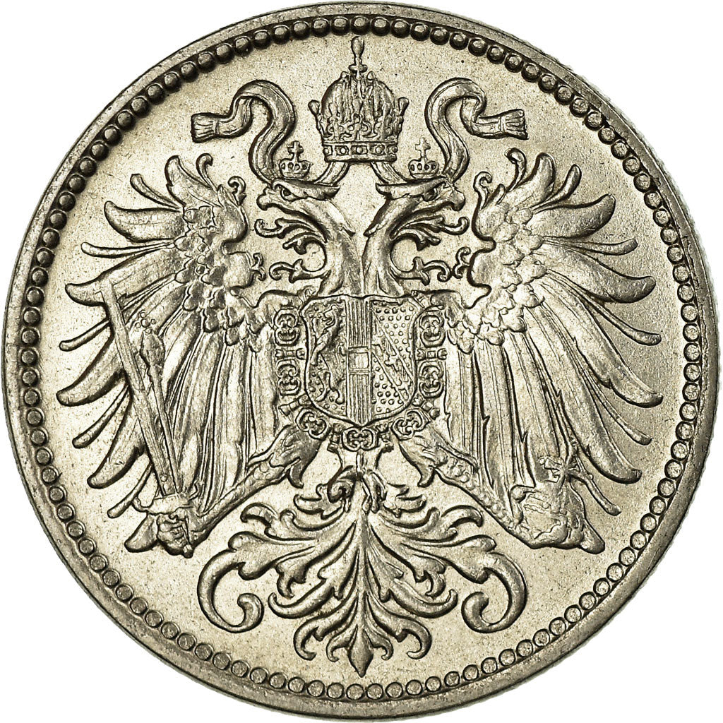 Coin, Austria, Franz Joseph I, 10 Heller, 1909, MS(63), Nickel, KM:2802