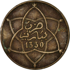 Münze, Marokko, Yusuf, 5 Mazunas, 1912/AH1330, bi-Bariz, Paris, SS, Bronze