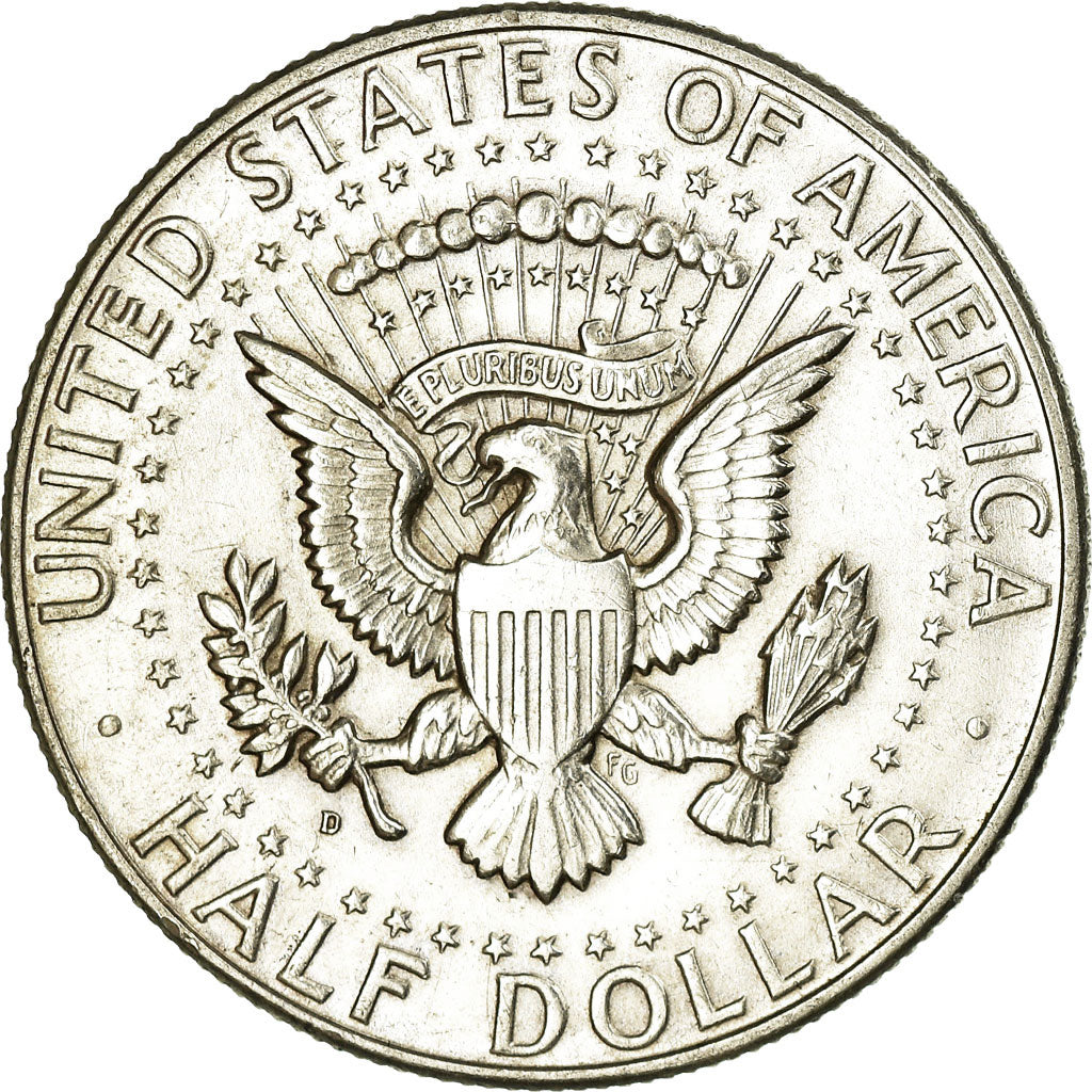 Coin, United States, Kennedy Half Dollar, Half Dollar, 1964, U.S. Mint, Denver