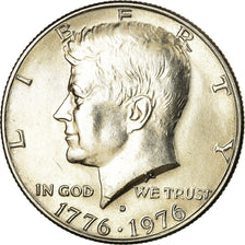 Coin, United States, Kennedy Half Dollar, Half Dollar, 1976, U.S. Mint, Denver