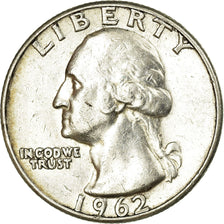 Coin, United States, Washington Quarter, Quarter, 1962, U.S. Mint, Philadelphia