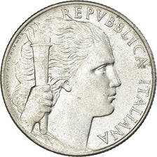 Coin, Italy, 5 Lire, 1949, Rome, AU(55-58), Aluminum, KM:89