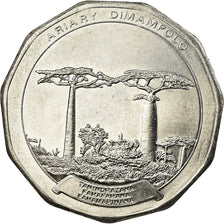 Coin, Madagascar, 50 Ariary, 1996, Paris, AU(55-58), Stainless Steel, KM:25.1