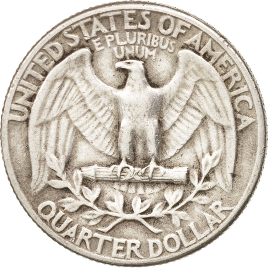 United States, Washington Quarter,1944, U.S. Mint, Philadelphia,AU(50-53),KM 164