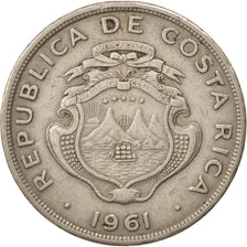 Costa Rica, 2 Colones, 1961, EF(40-45), Copper-nickel, KM:187.1a