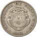 Costa Rica, 2 Colones, 1961, EF(40-45), Copper-nickel, KM:187.1a