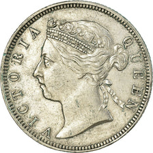 Coin, Straits Settlements, Victoria, 20 Cents, 1886, AU(55-58), Silver, KM:12