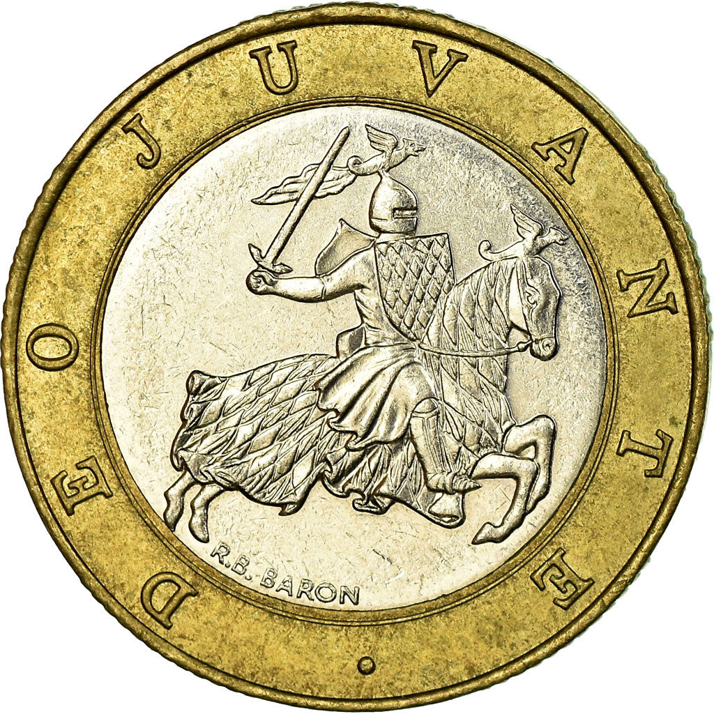 Coin, Monaco, Rainier III, 10 Francs, 1992, EF(40-45), Bi-Metallic, KM:163