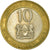 Coin, Kenya, 10 Shillings, 1997, British Royal Mint, VF(30-35), Bi-Metallic