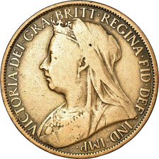 Coin, Great Britain, Victoria, Penny, 1895, VF(20-25), Bronze, KM:790