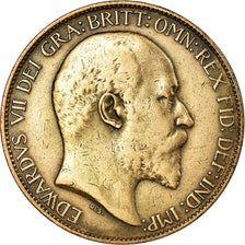Monnaie, Grande-Bretagne, Edward VII, 1/2 Penny, 1906, TB, Bronze, KM:793.2