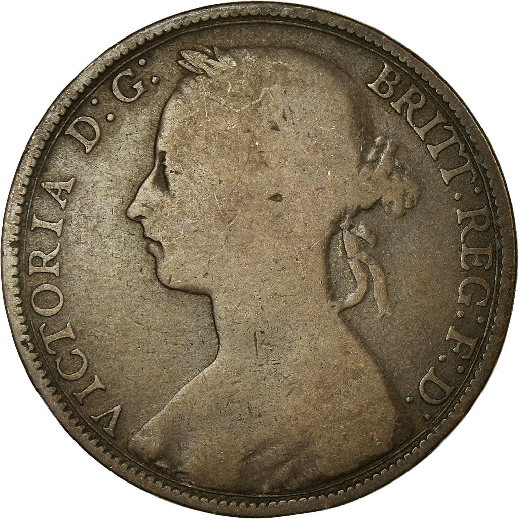 Coin, Great Britain, Victoria, Penny, 1893, VF(20-25), Bronze, KM:755