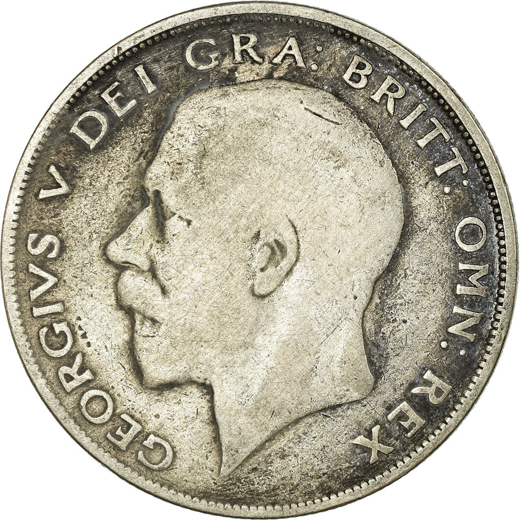 Coin, Great Britain, George V, 1/2 Crown, 1923, VF(20-25), Silver, KM:818.2