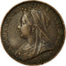 Coin, Great Britain, Victoria, Farthing, 1901, EF(40-45), Bronze, KM:788.2