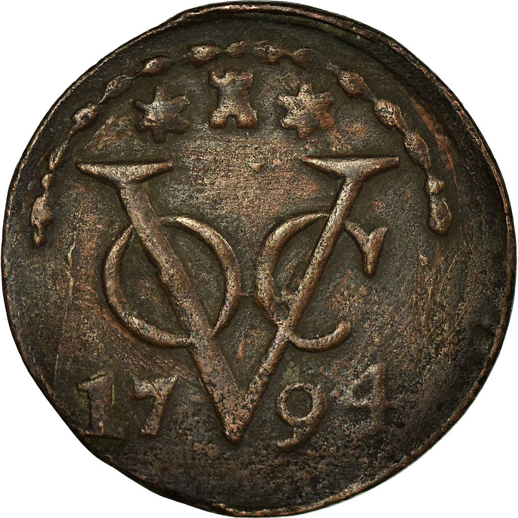 Moneta, HOLENDERSKIE INDIE WSCHODNIE, Duit, 1794, Dordrecht, F(12-15), Miedź