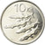 Moneta, Islandia, 10 Kronur, 1996, AU(55-58), Nickel platerowany stalą