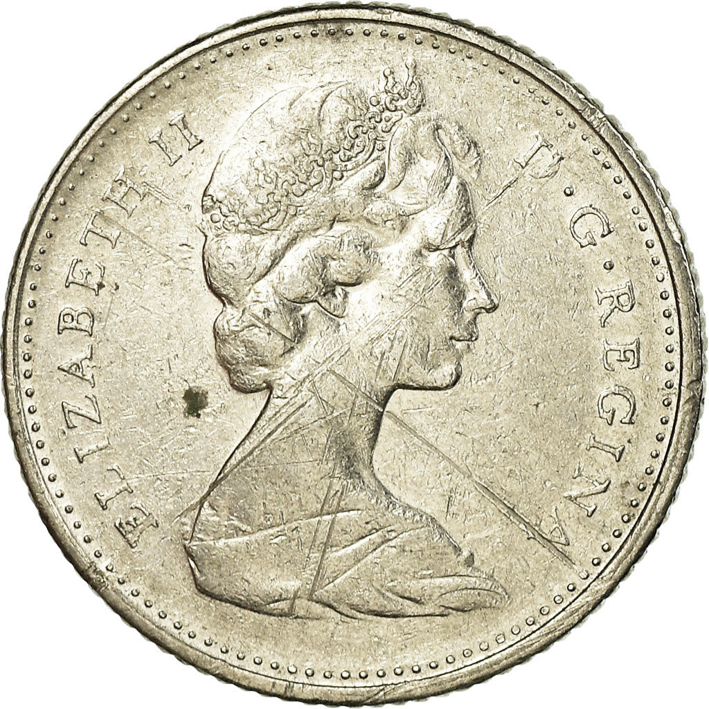 Coin, Canada, Elizabeth II, 10 Cents, 1968, Royal Canadian Mint, Ottawa