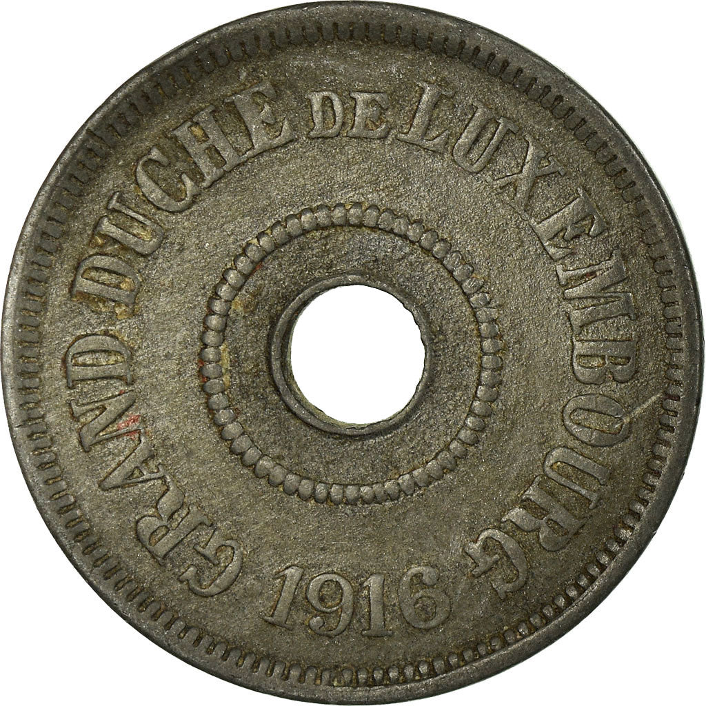 Coin, Luxembourg, Charlotte, 25 Centimes, 1916, EF(40-45), Zinc, KM:29
