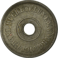 Coin, Luxembourg, Charlotte, 25 Centimes, 1916, EF(40-45), Zinc, KM:29